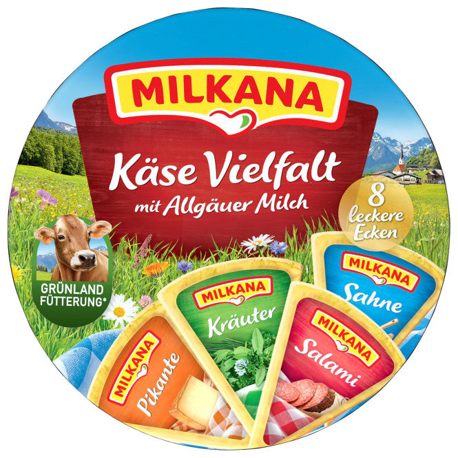 Milkana Käse Vielfalt 8ST 190g foodpipe [Lebensmittel-Lieferservice Rostock]