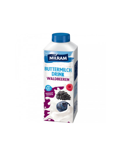 Milram Buttermilch Drink Waldbeer 750g foodpipe [Lebensmittel-Lieferservice Rostock]