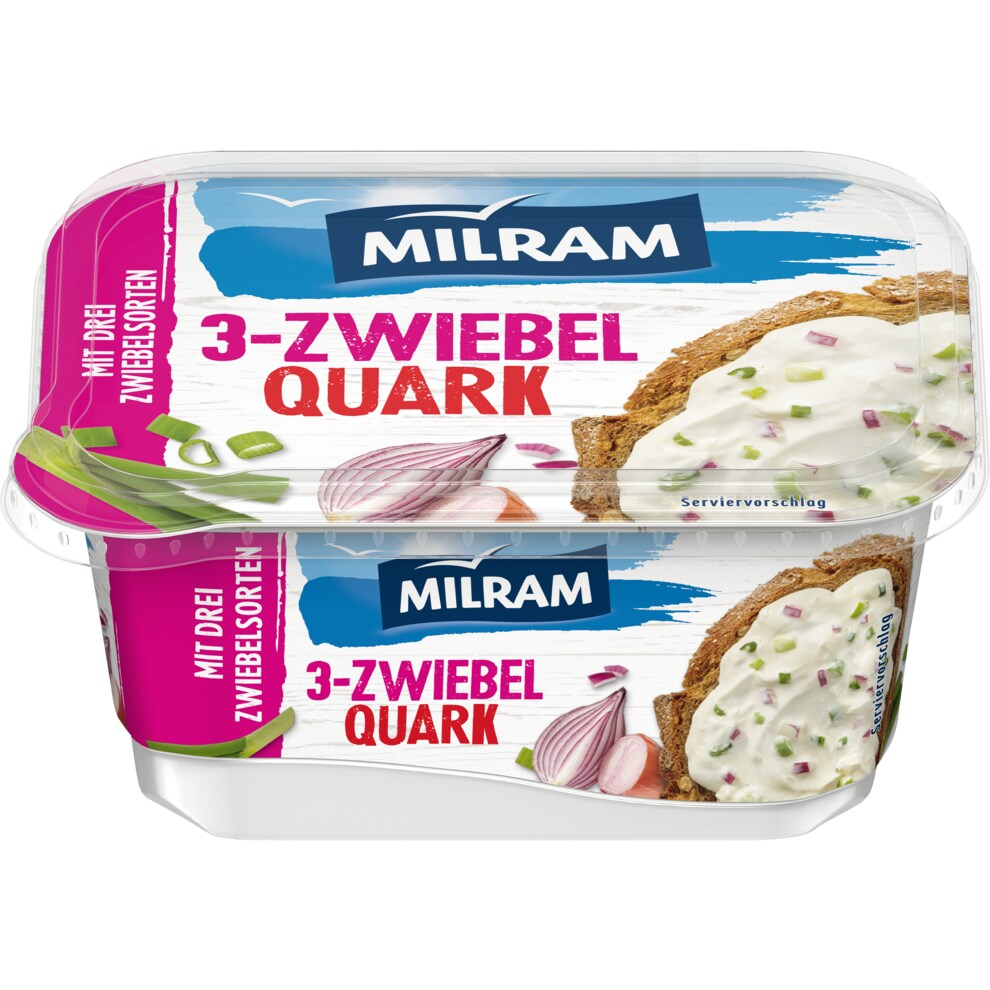 Milram Drei-Zwiebel-Quark 40% Fettstufe 185g foodpipe [Lebensmittel-Lieferservice Rostock]