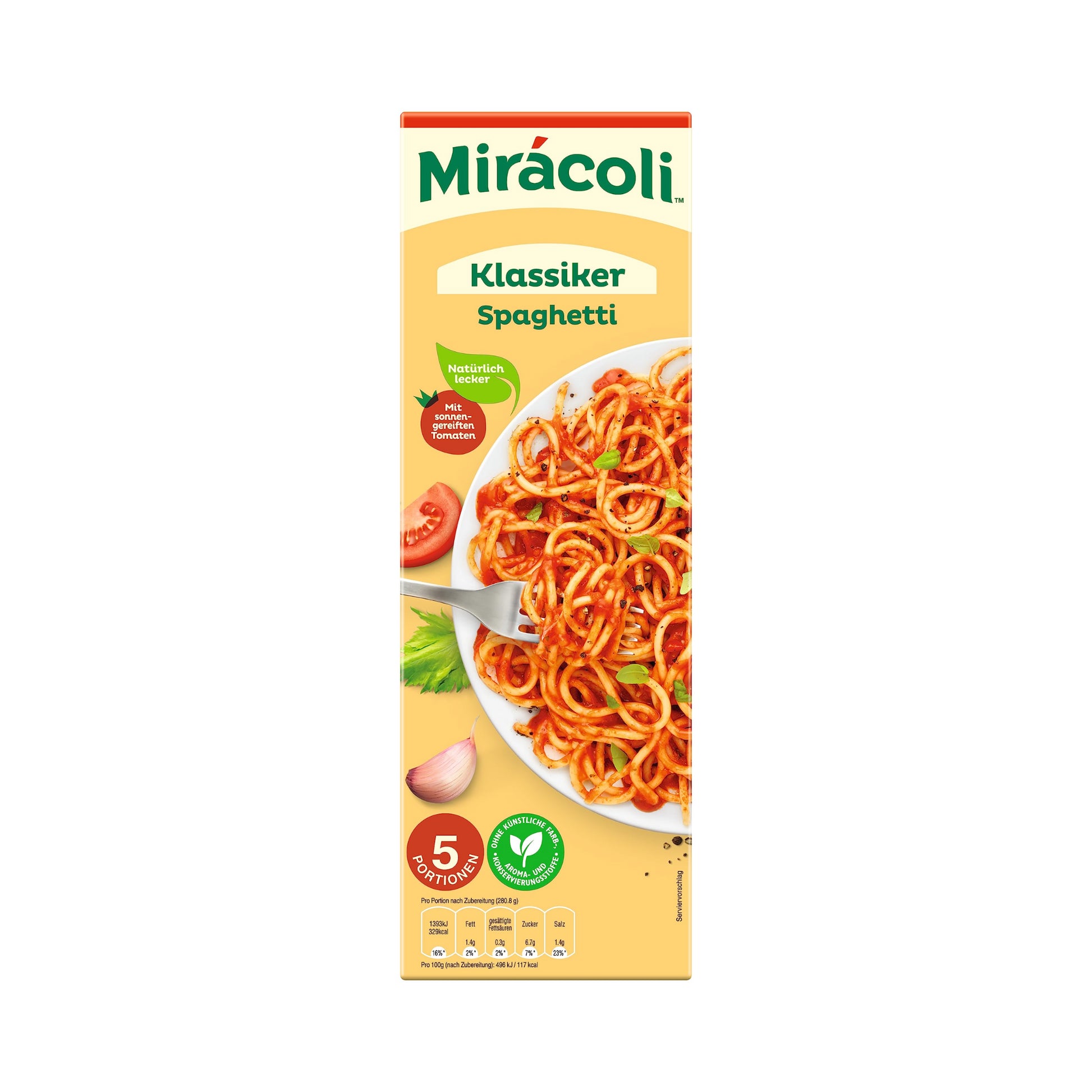 Miracoli Spaghetti Klassiker 5 Portionen 610,4g foodpipe [Lebensmittel-Lieferservice Rostock]