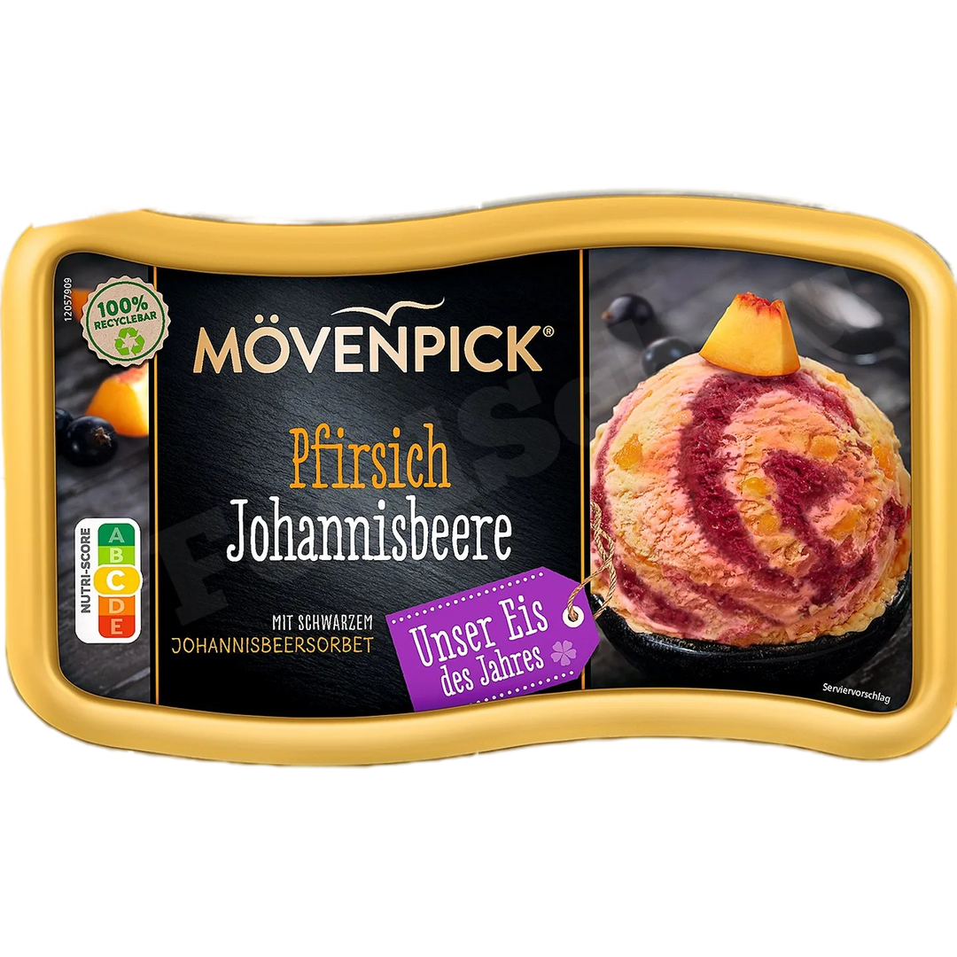 Mövenpick Pfirsich Johannisbeere 850ml foodpipe [Lebensmittel-Lieferservice Rostock]