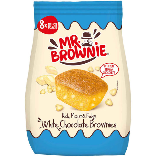 Mr.Brownie White Chocolate Brownies 200g foodpipe [Lebensmittel-Lieferservice Rostock]