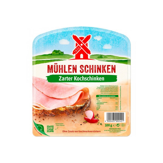 Mühlen Schinken zarter Kochschinken 100g foodpipe [Lebensmittel-Lieferservice Rostock]