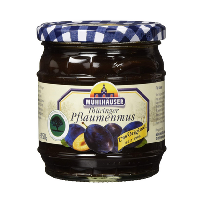 Mühlhäuser Original Thüringer Pflaumenmus pastös 450g foodpipe [Lebensmittel-Lieferservice Rostock]