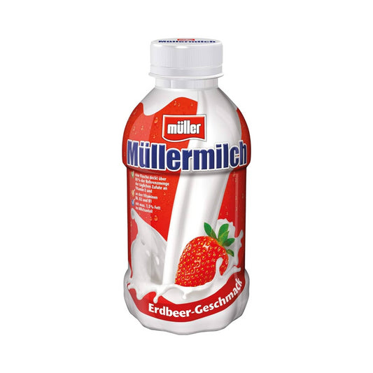 Müllermilch Erdbeer 400ml DPG foodpipe [Lebensmittel-Lieferservice Rostock]