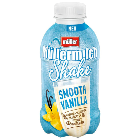 Müllermilch Shake Smooth Vanilla 400ml DPG foodpipe [Lebensmittel-Lieferservice Rostock]