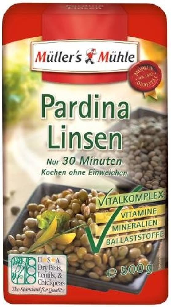 Müllers Mühle Pardina Linsen 500g foodpipe [Lebensmittel-Lieferservice Rostock]