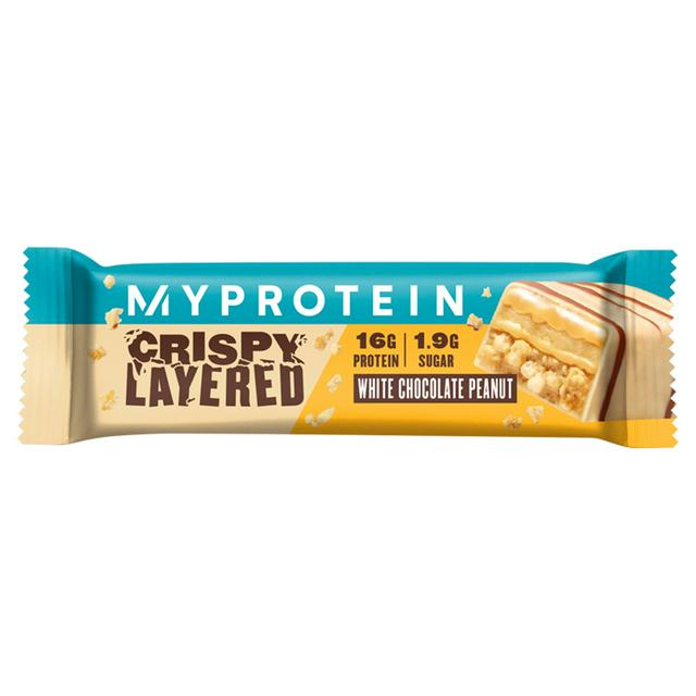 MyProtein White Chocolate Peanut Bar 58g foodpipe Rostock [Lebensmittel-Lieferservice Rostock]