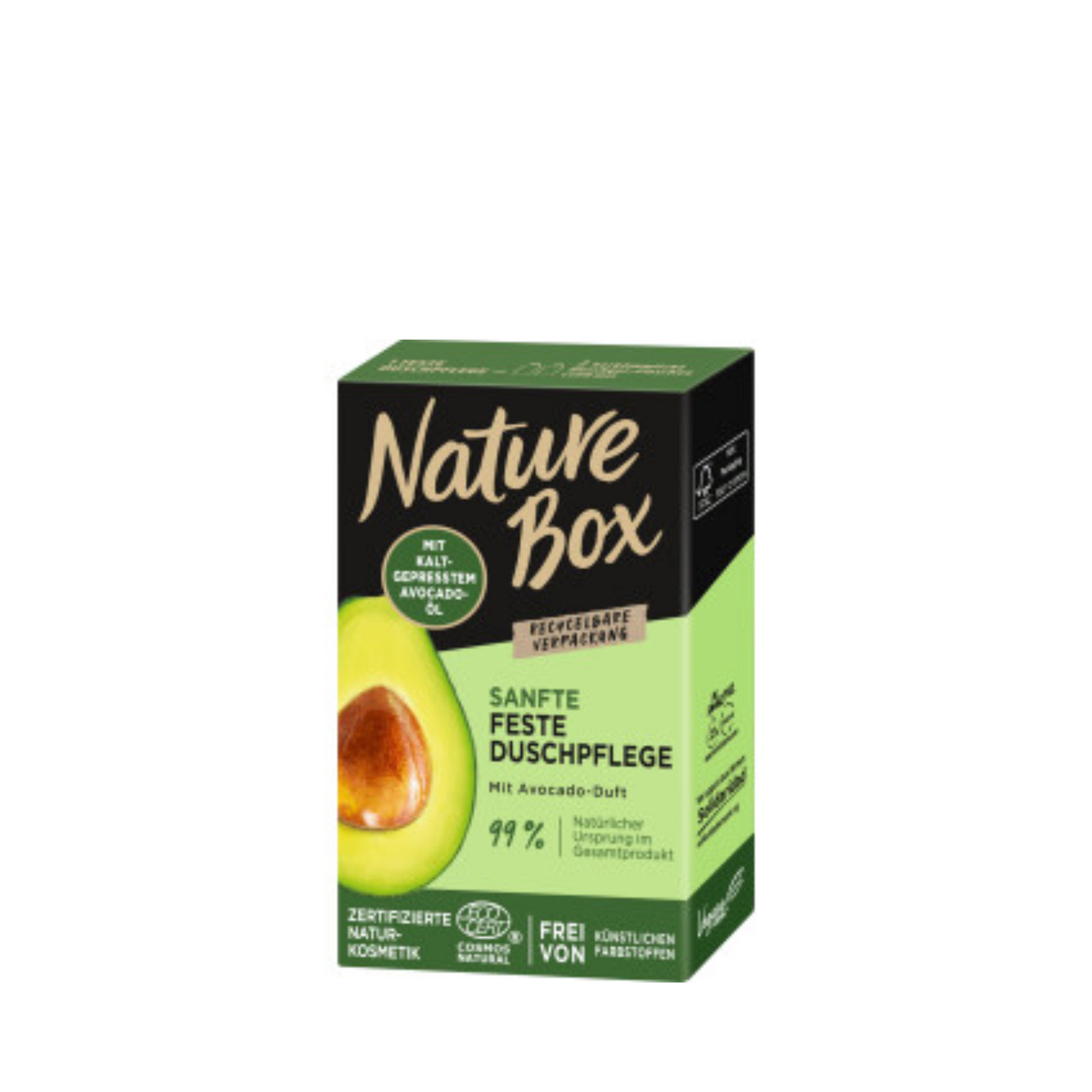 Nature Box sanfte feste Duschpflege mit Avocadoduft 100g foodpipe [Lebensmittel-Lieferservice Rostock]