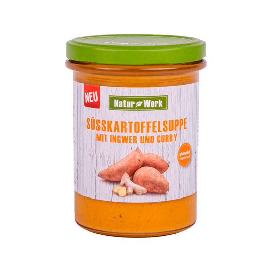 Naturwerk Süßkartoffelsuppe mit Ingwer/Curry 400g foodpipe [Lebensmittel-Lieferservice Rostock]