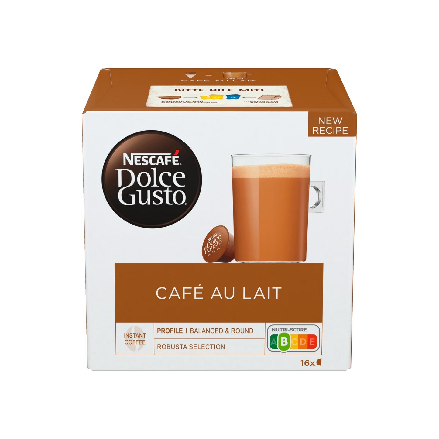 Nescafe Dolce Gusto Cafe Au Lait 16ST 160g foodpipe [Lebensmittel-Lieferservice Rostock]