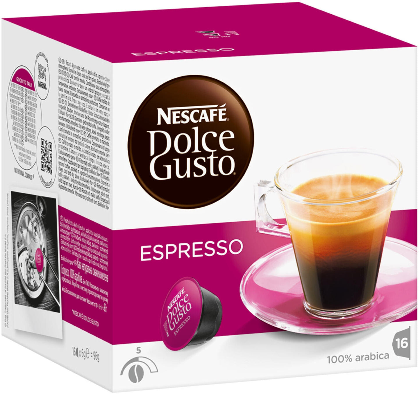 Nescafe Dolce Gusto Kapseln Espresso 16ST 88g foodpipe [Lebensmittel-Lieferservice Rostock]