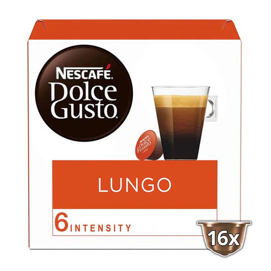 Nescafe Dolce Gusto Lungo 16ST 89,6g foodpipe [Lebensmittel-Lieferservice Rostock]
