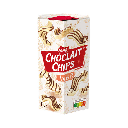 Nestle Choclait Chips White 115g foodpipe [Lebensmittel-Lieferservice Rostock]