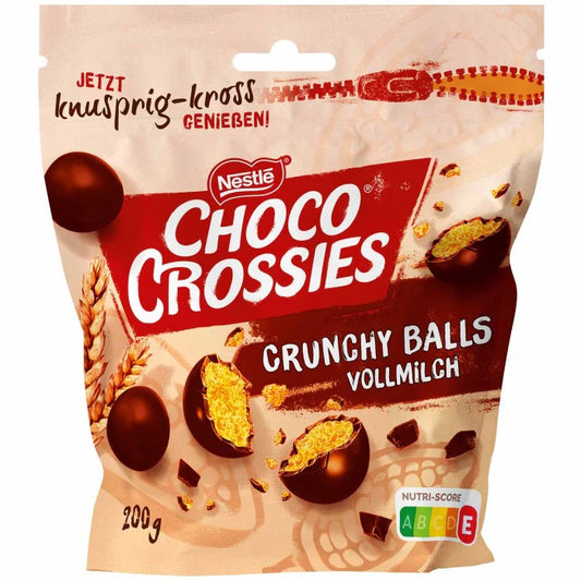 Nestle Choco Crossies Crunchy Balls Vollmilch 200g foodpipe [Lebensmittel-Lieferservice Rostock]