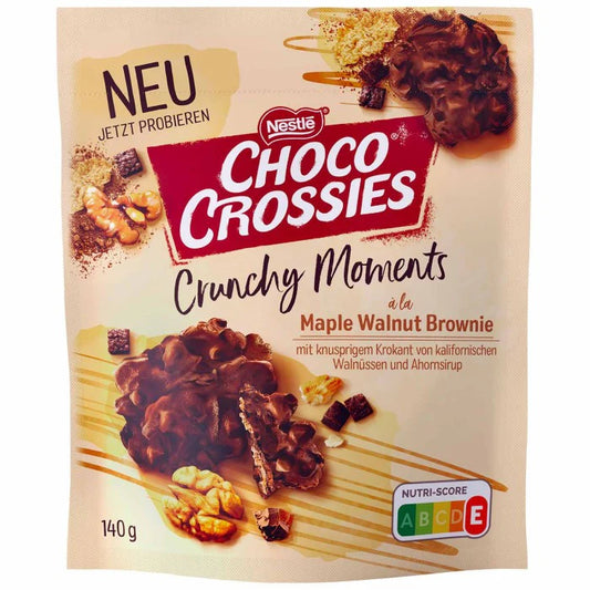Nestle Choco Crossies Crunchy Moments Maple Walnut 140g foodpipe [Lebensmittel-Lieferservice Rostock]