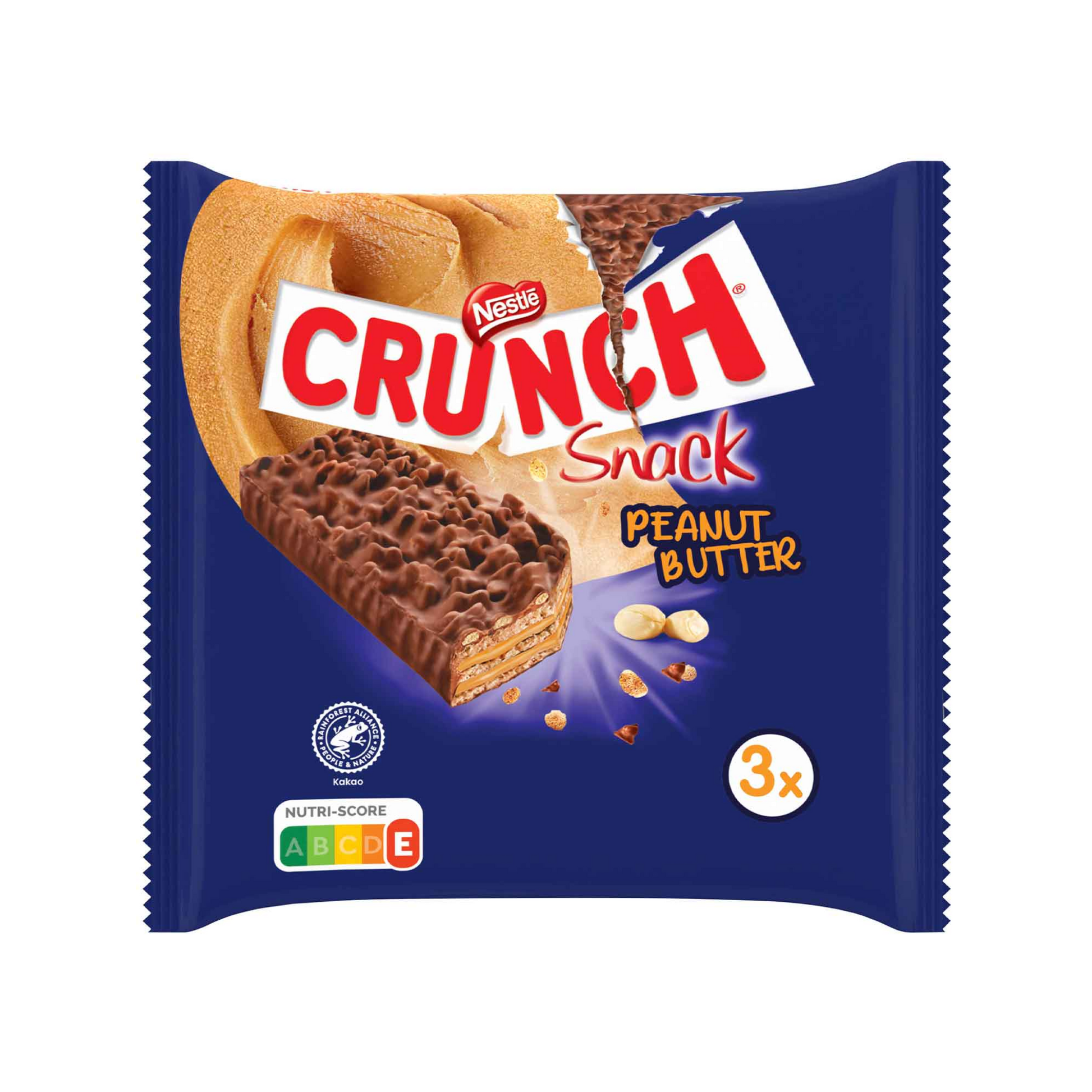 Nestle Crunch Snack Peanut Butter 3x31g foodpipe [Lebensmittel-Lieferservice Rostock]
