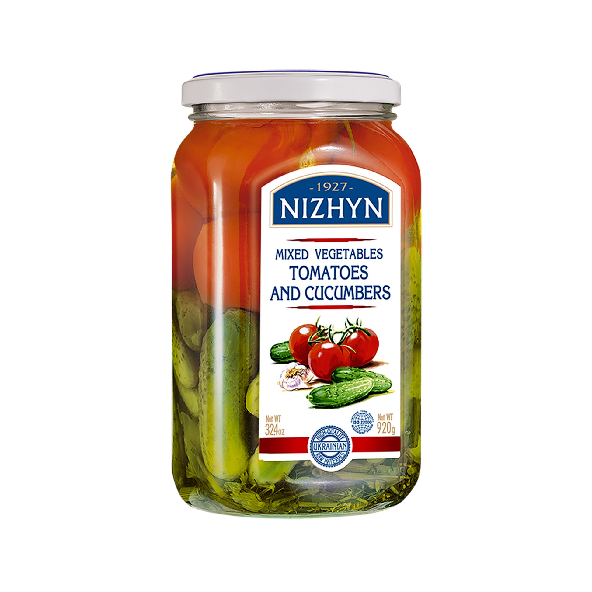 Nezhin Eingelegte Tomaten und Gurken 920g foodpipe Rostock [Lebensmittel-Lieferservice Rostock]