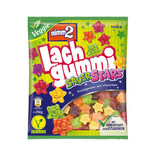 Nimm2 Lachgummi Sauer Stars 250g foodpipe [Lebensmittel-Lieferservice Rostock]