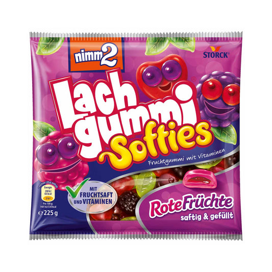 Nimm2 Lachgummi Softies Rote Früchte 225g foodpipe [Lebensmittel-Lieferservice Rostock]