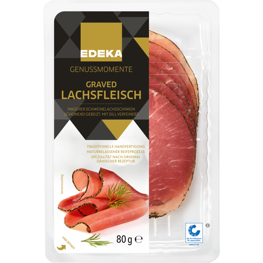 Nordfrischen Graved Lachsfleisch gepökelt 300g foodpipe [Lebensmittel-Lieferservice Rostock]