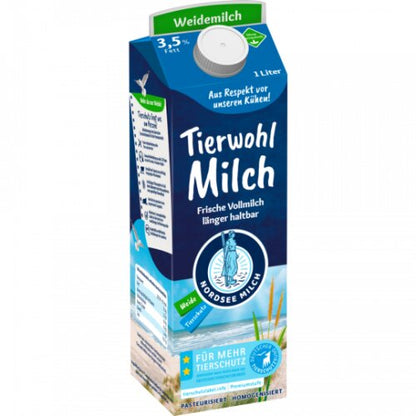 Nordsee Milch Tierwohlmilch 3,5% 1l foodpipe [Lebensmittel-Lieferservice Rostock]