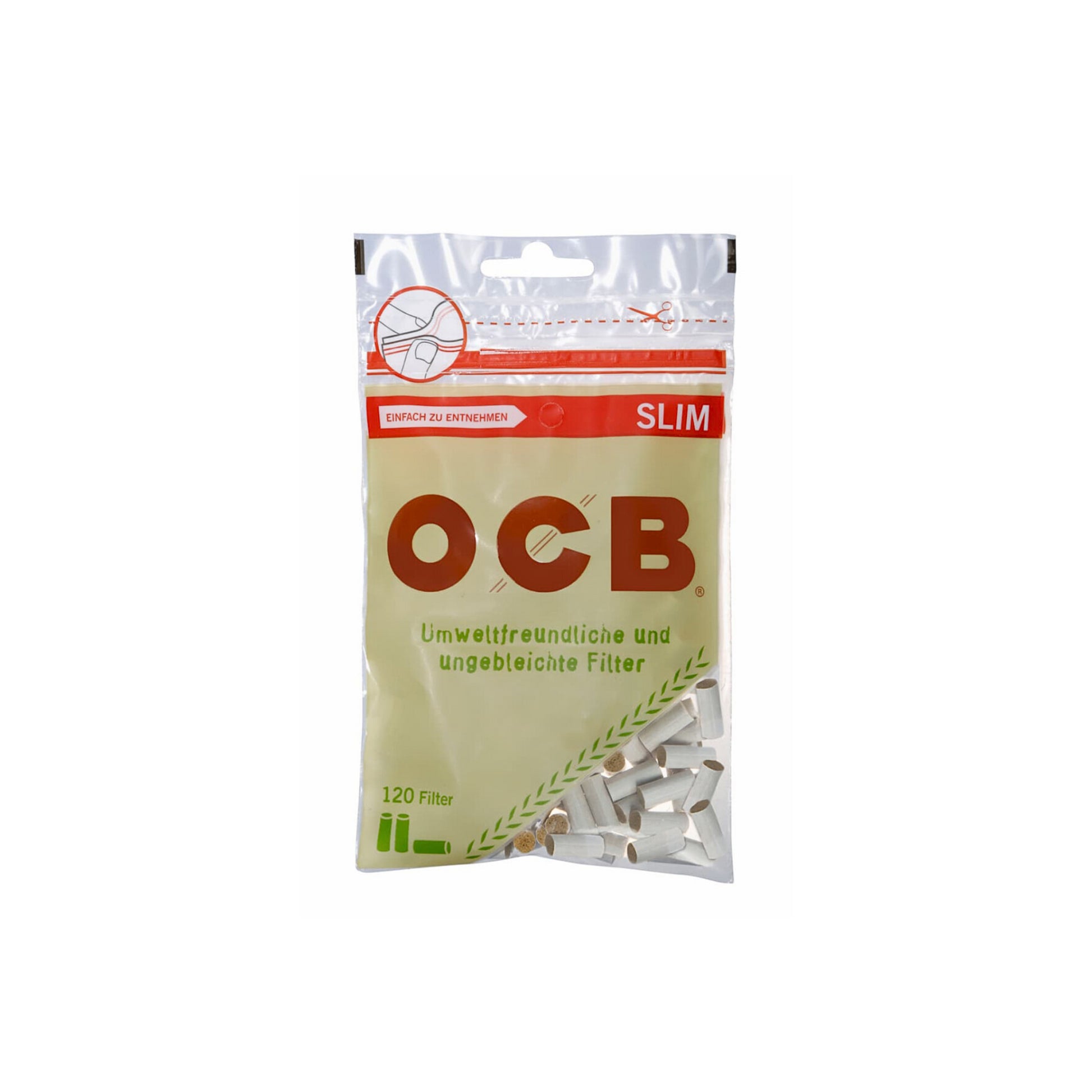 OCB Organic Slim Filter 120ST foodpipe [Lebensmittel-Lieferservice Rostock]