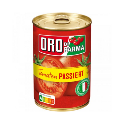 Oro di Parma Tomaten passiert Dose 400g foodpipe [Lebensmittel-Lieferservice Rostock]