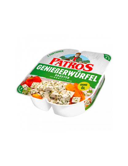Patros Genießerwürfel Tomate&Basilikum 52%Fett i.Tr.135g foodpipe [Lebensmittel-Lieferservice Rostock]