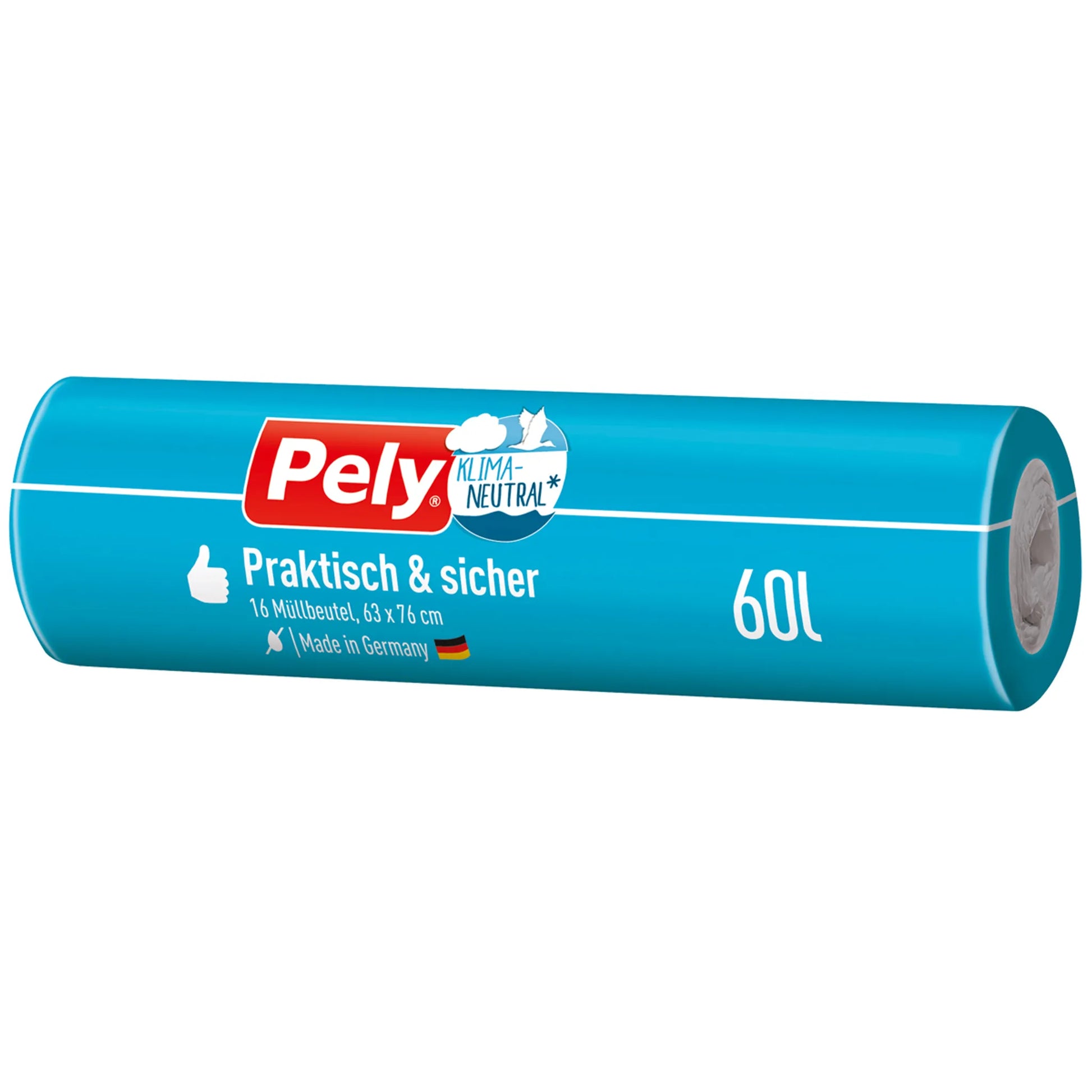 Pely Klimaneutral Müllbeutel 60l 16ST foodpipe [Lebensmittel-Lieferservice Rostock]