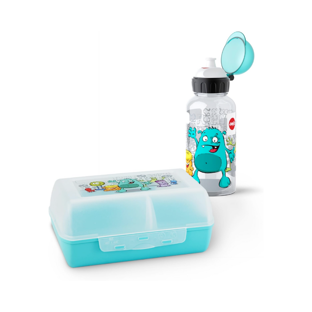 Emsa Kinder-Set Trinkflasche Brotdose Tritan Monster 2tlg.