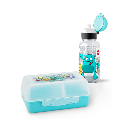 Emsa Kinder-Set Trinkflasche Brotdose Tritan Monster 2tlg.