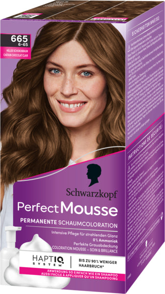 Perfect Mousse Permanente Schaumcoloration 665/6-65 helles Schokogold foodpipe [Lebensmittel-Lieferservice Rostock]