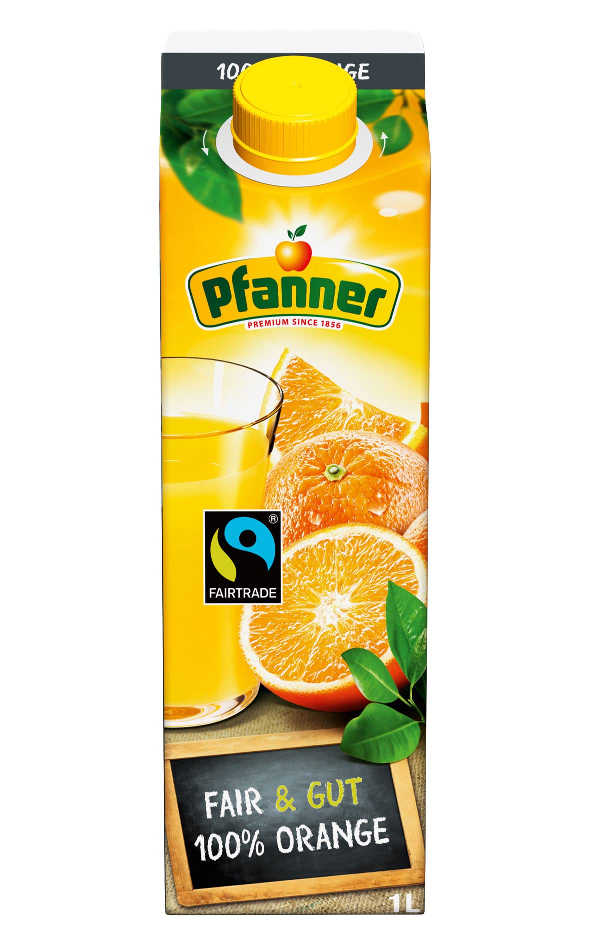 Pfanner Fairtrade Orangensaft 100% 1l foodpipe [Lebensmittel-Lieferservice Rostock]