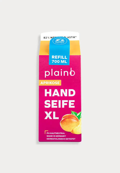 Plain b Handseife XL Aprikose 700ml foodpipe [Lebensmittel-Lieferservice Rostock]