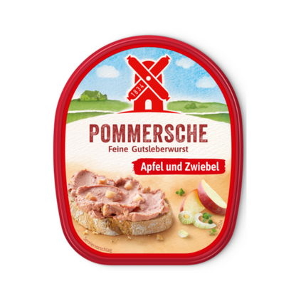 Pommersche Gutsleberwurst mit Apfel und Zwiebel 125g foodpipe [Lebensmittel-Lieferservice Rostock]