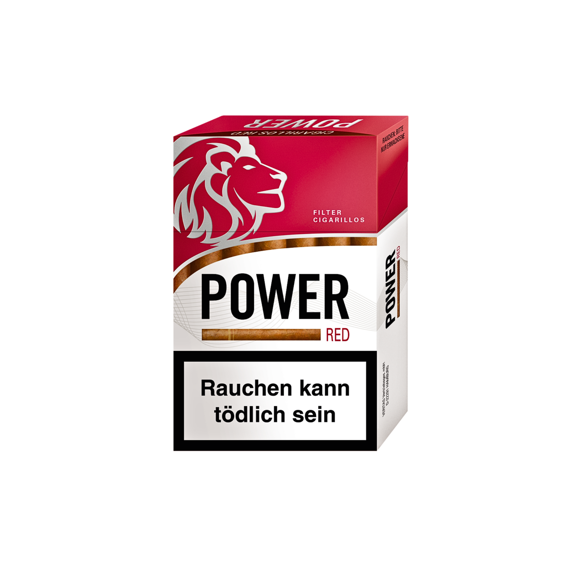 Power Red Filterzigarillo mit Naturdeckblatt 84mm 17ST 2,60 foodpipe Rostock [Lebensmittel-Lieferservice Rostock]