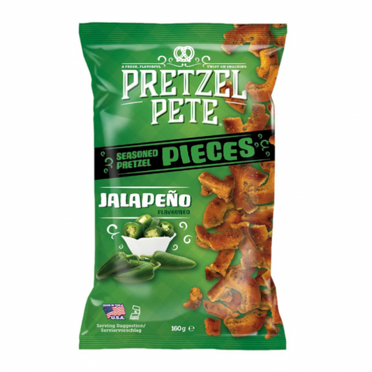 Pretzel Pete Seasones Pretzel Pieces Jalapeno 160g foodpipe [Lebensmittel-Lieferservice Rostock]
