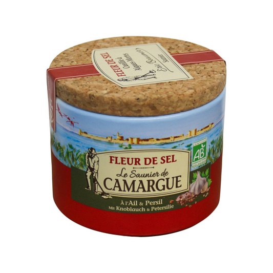Bio Le Saunier de Camargue Fleur de Sel Knoblauch Petersilie 125g