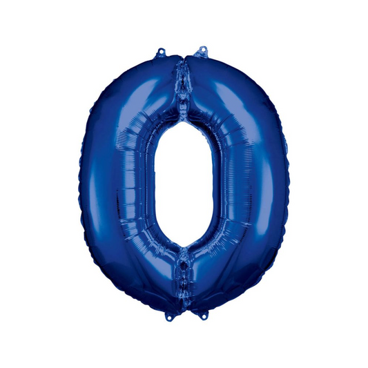 Amscan Folienballon medium blau Nr.0