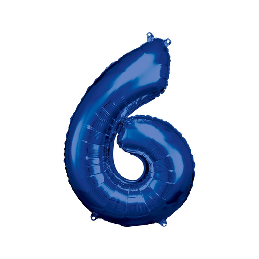 Amscan Folienballon medium blau Nr.6