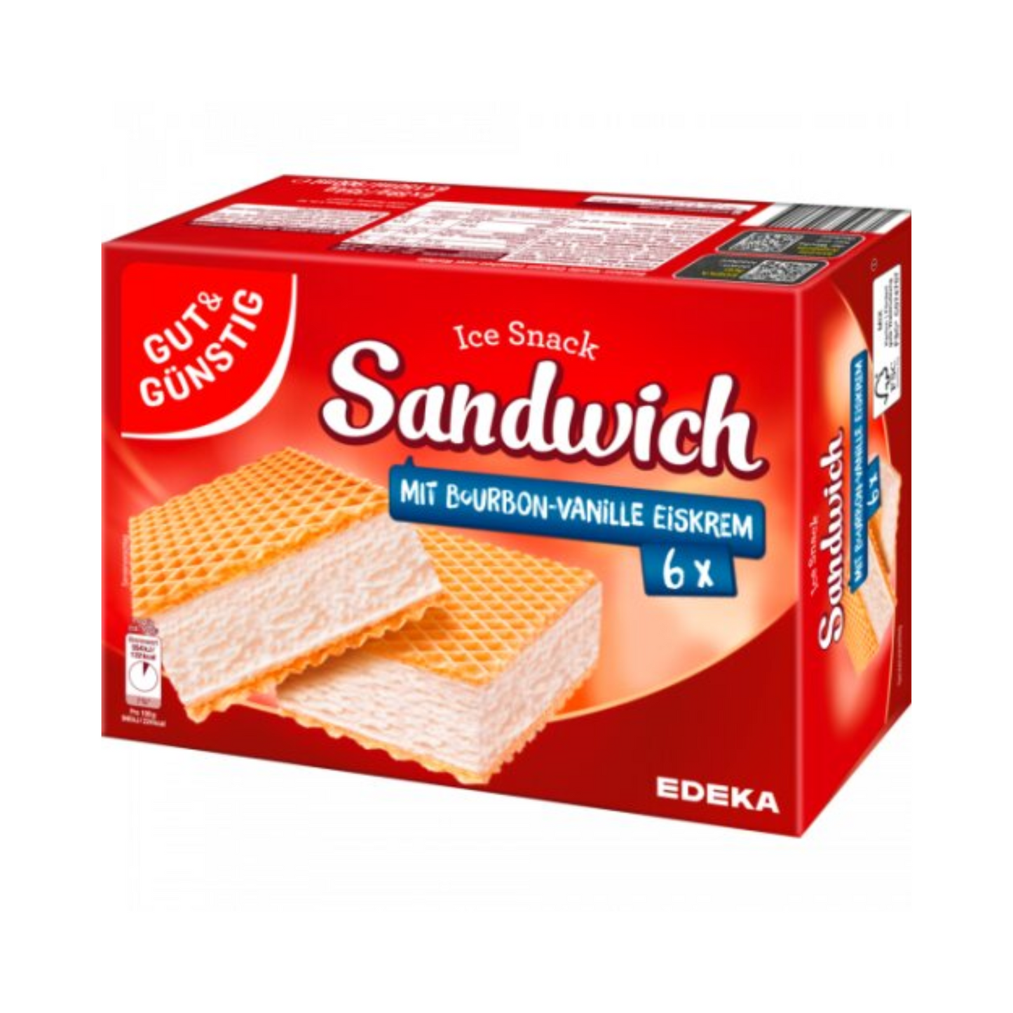 GUT&GÜNSTIG Sandwich Bourbon Vanille 6x150ml