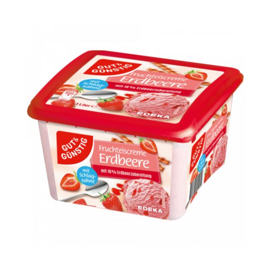GUT&GÜNSTIG Erdbeer Eis 1000ml