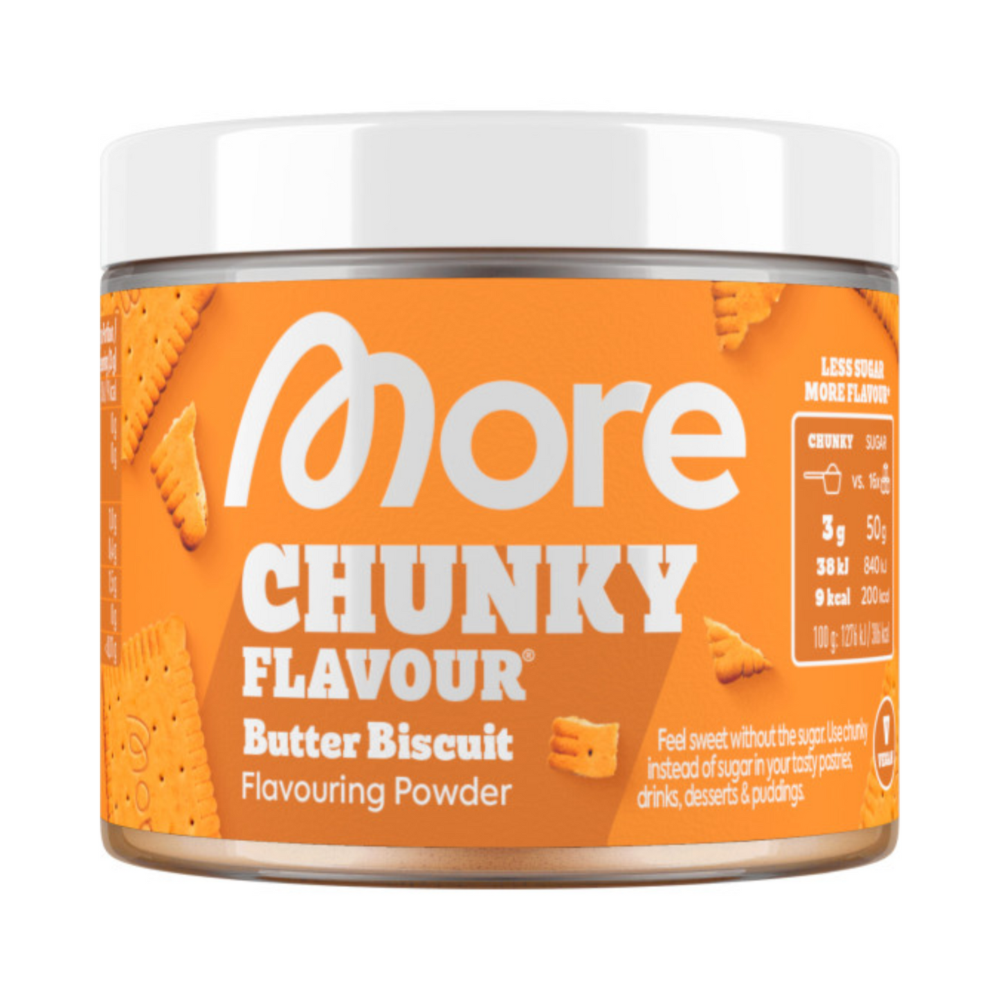 More Chunky Flavour Butter Biscuit vegan 90g