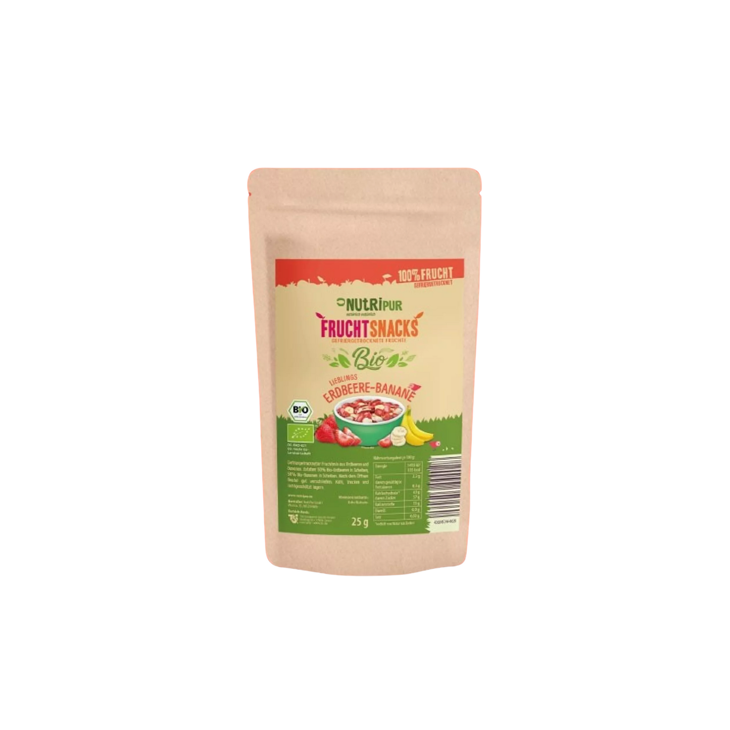 Bio FruchtSnacks Erdbeere Banane 25g