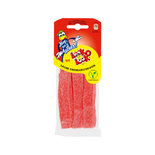 Hey Dat is lecker by Look-O-Look Saure Erdbeerstreifen 60g