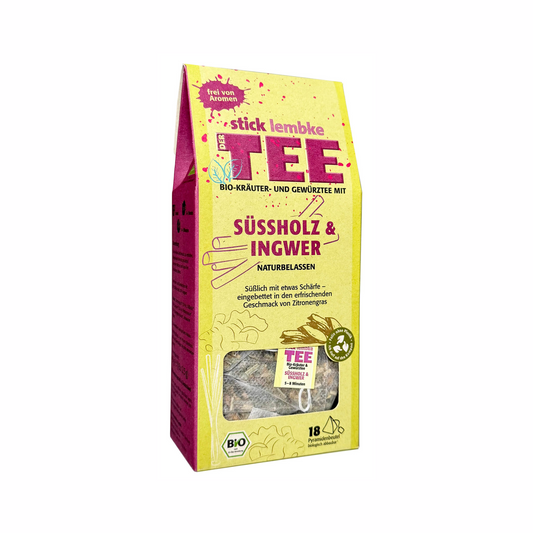 Bio Stick&Lembke Kräuter- und Gewürztee Süßholz & Ingwer 18ST 45g