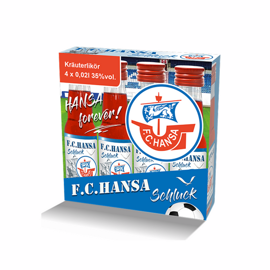 FC Hansa Schluck Kräuterlikör 35% 4x0,02l
