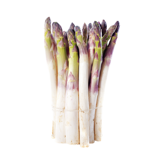 Spargel weiß und violett 14mm+ Deutschland Klasse II 500g Flowpack