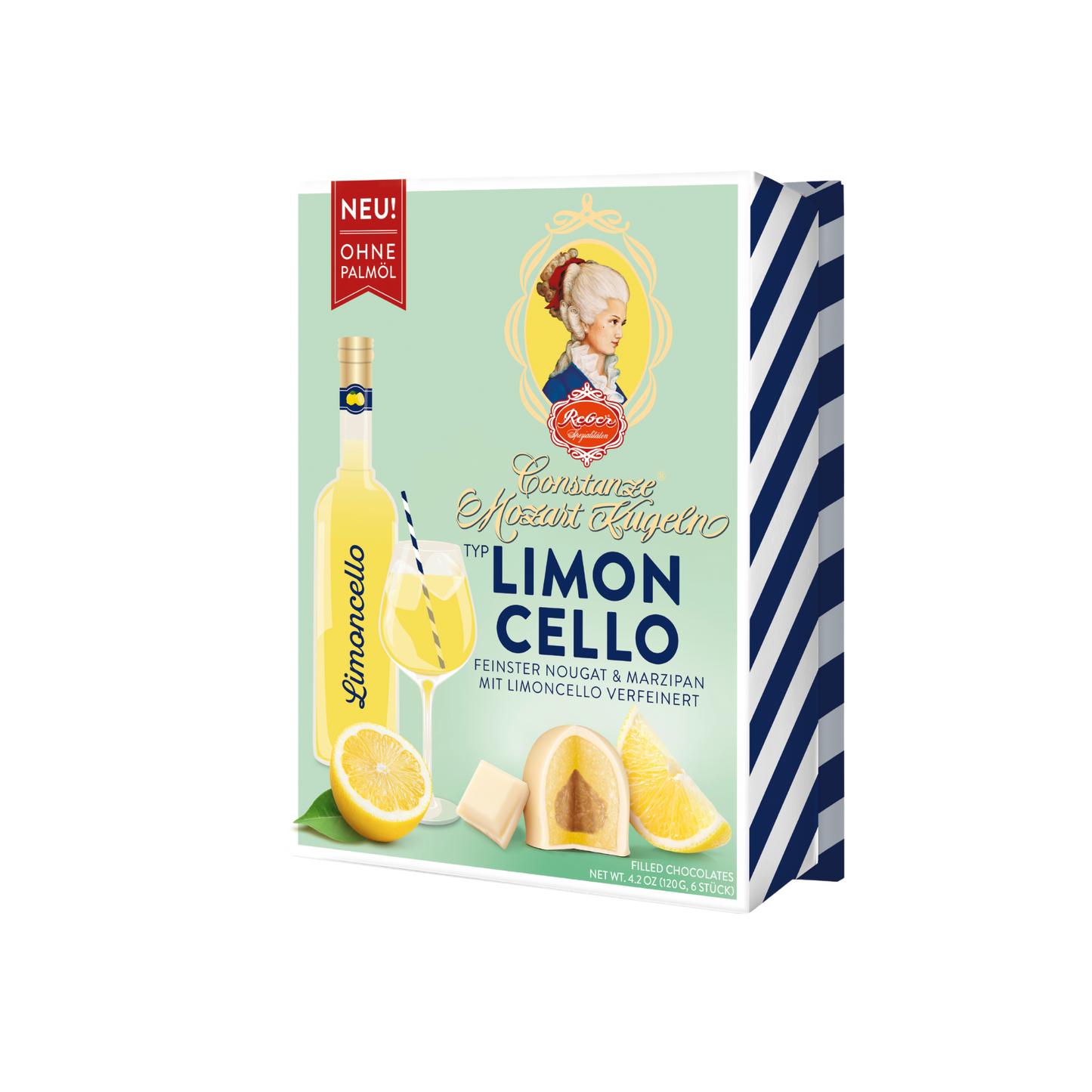 Reber Weiße Constanze Mozart Kugel 6ST 120g